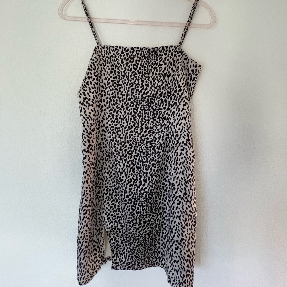 Leopard Print Slip Dress